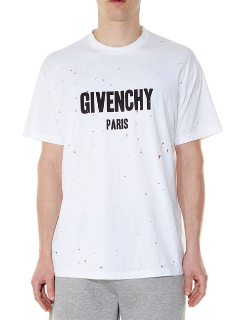 givenchy men t shirts|givenchy t shirt with holes.